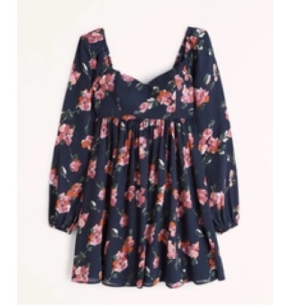 Abercrombie and Fitch Long Sleeve Babydoll Mini Dress
